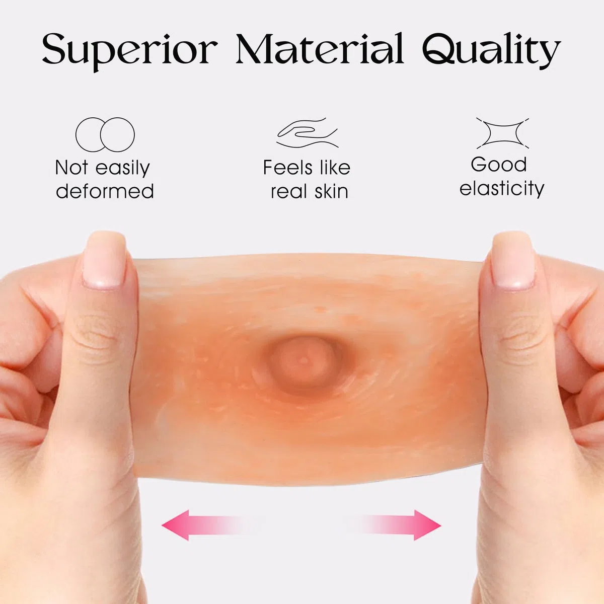 Vollence Mamelons adhésifs en silicone réutilisables pour mamelons - - Taille unique