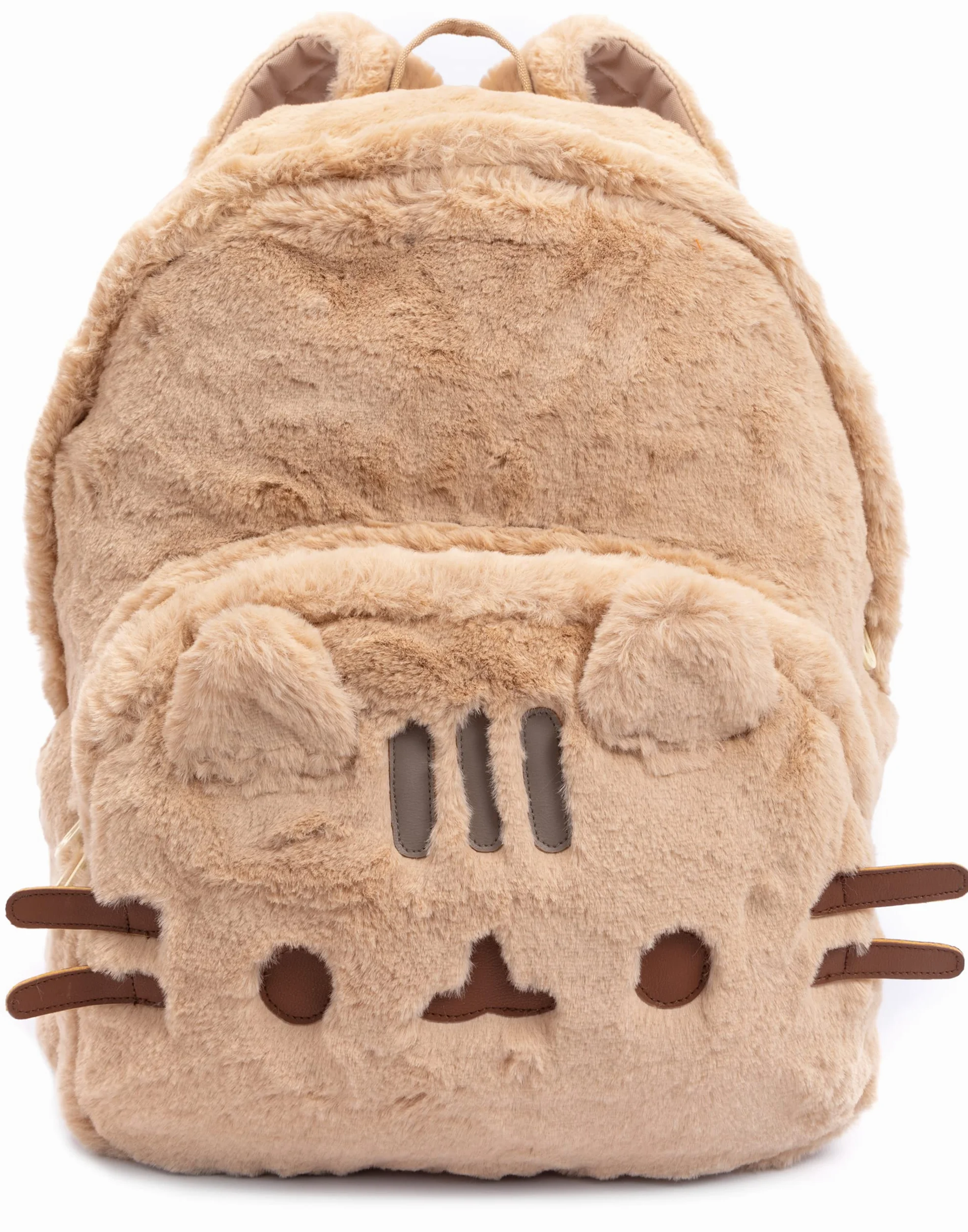 Sac à dos pusheen pour adultes adolescents 3D chat beige rucksack moelleux 13.5" taille unique