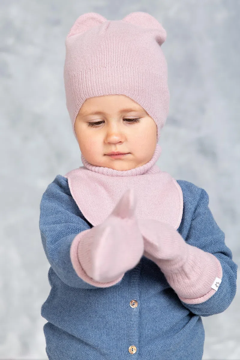 Écharpe tubulaire en laine pour enfants, super douce et chaude, tricotée, pour protéger le cou en automne et en hiver, écharpe coulissante de couleur rose – filles garçons 3 – 10 ans