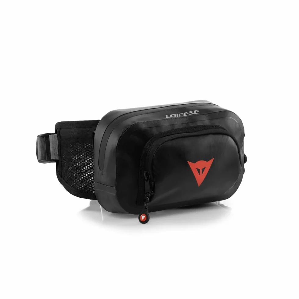 Dainese - Explorer Waist Bag 1.8L, Sac-Banane Imperméable, pour Hommes et Femmes, Noir, N
