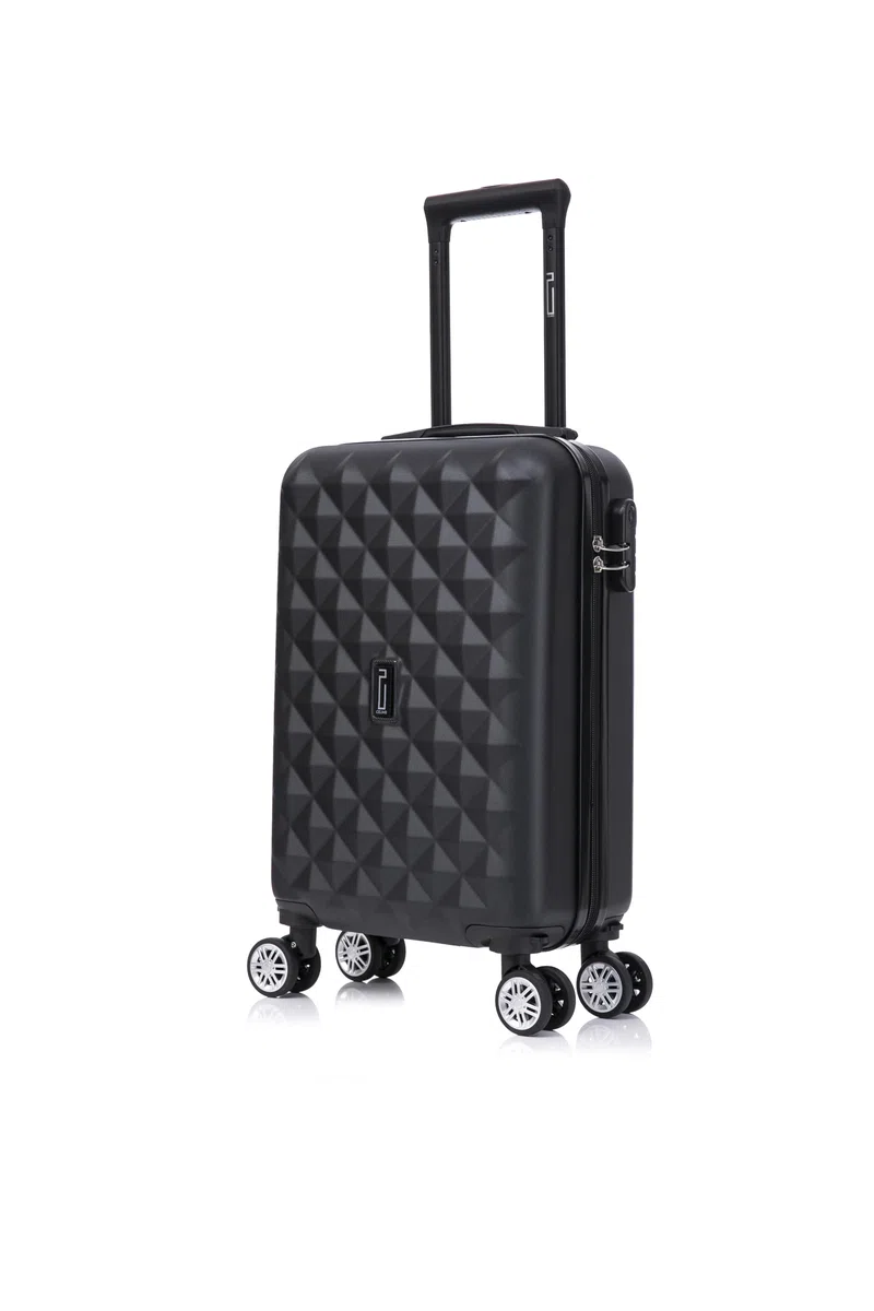 CELIMS - Bagage à Main 45x36x20 Easyjet | Valise Cabine 45x36x20cm Easyjet | Bagage Cabine | ABS | Roues Amovibles | Serrure Intégrée | Noir