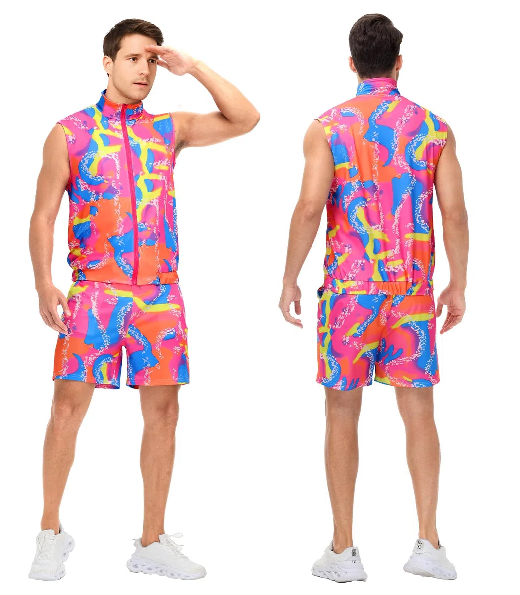 Costume d'entraînement des années 80 pour homme - Déguisement des années 90 pour homme, Halloween, cosplay et de deguisement couple