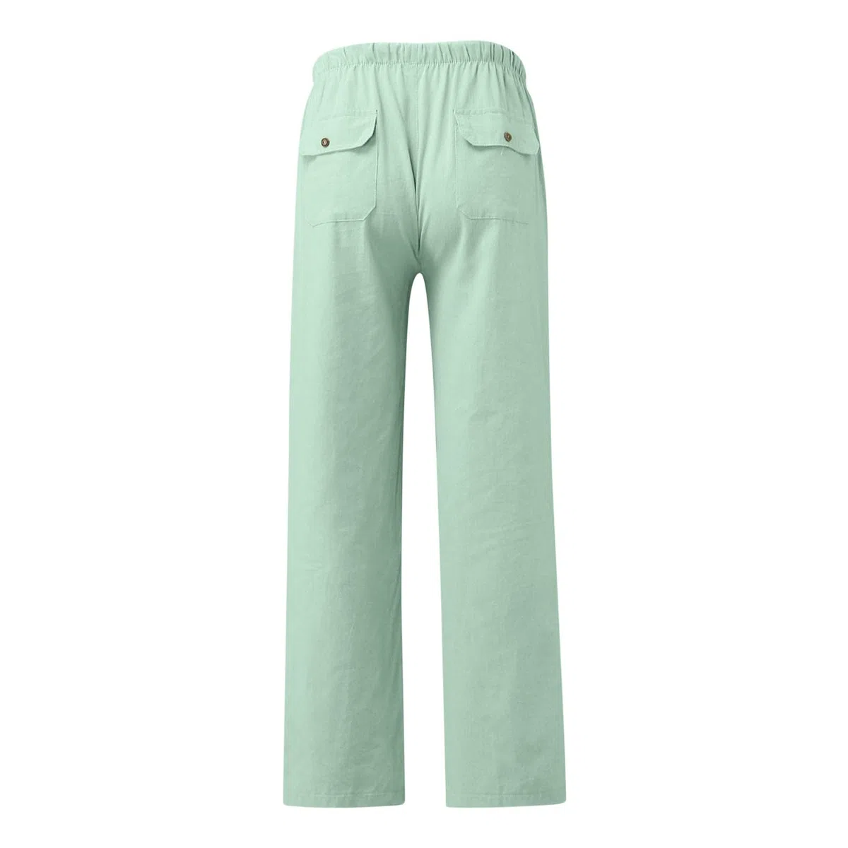 Pantalon Lin Homme Taille Elastique Tendance 2025 Pantalons Hommes Lin Et Coton Décontracté Pantalon Toile Été Pant Yoga Léger Taille Elastique Coupe Droite avec Cordon de Serrage Vêtement Pas Cher