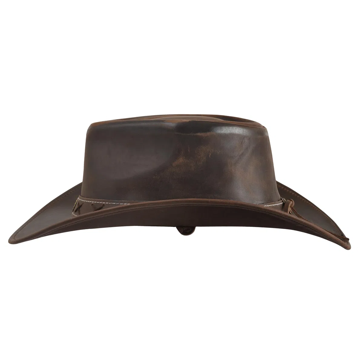 Chapeau de cowboy en cuir pour homme et femme, léger, fabriqué à la main, à large bord | Chapeaux occidentaux pour homme