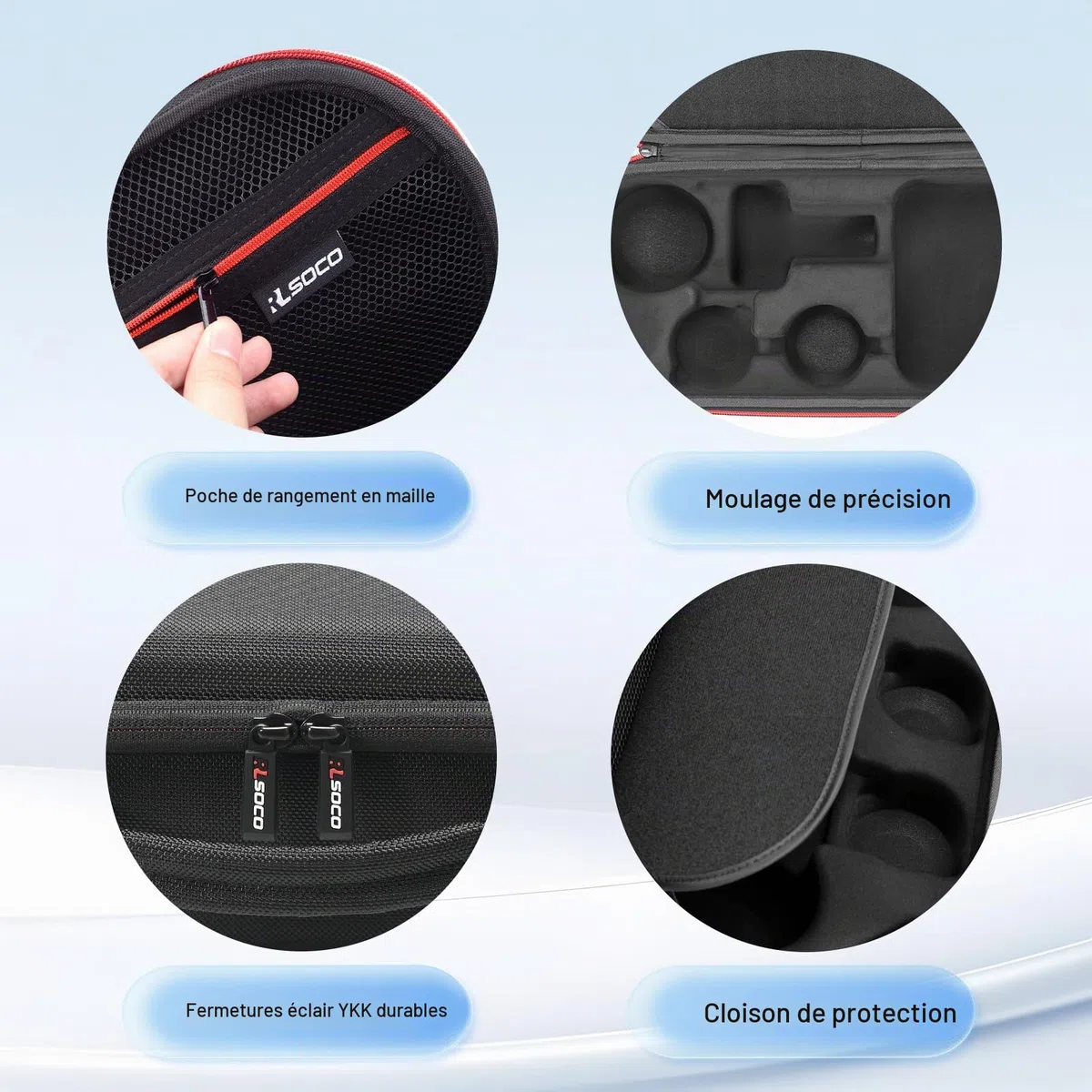 RLSOCO Étui pour Dyson Supersonic Nural HD16 sèche-cheveux Bagages de voyage (Noir)
