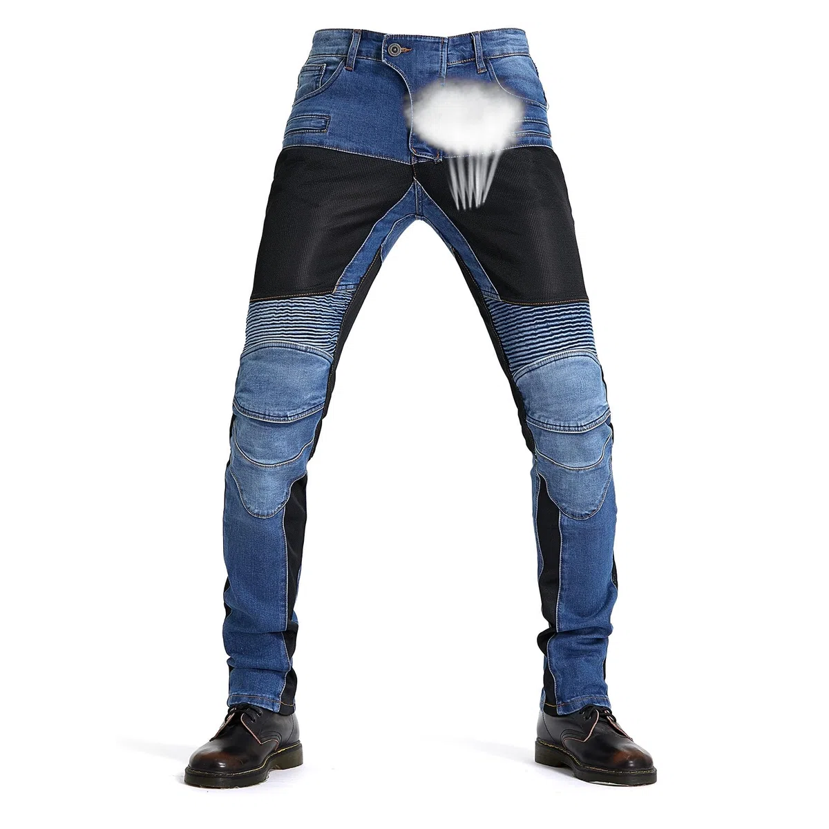 Pantalon Moto Homme Homologué, Respirant Jean Moto Homme Avec Protection, Surpantalon Moto Disponible Dans Une Large Gamme de Couleurs