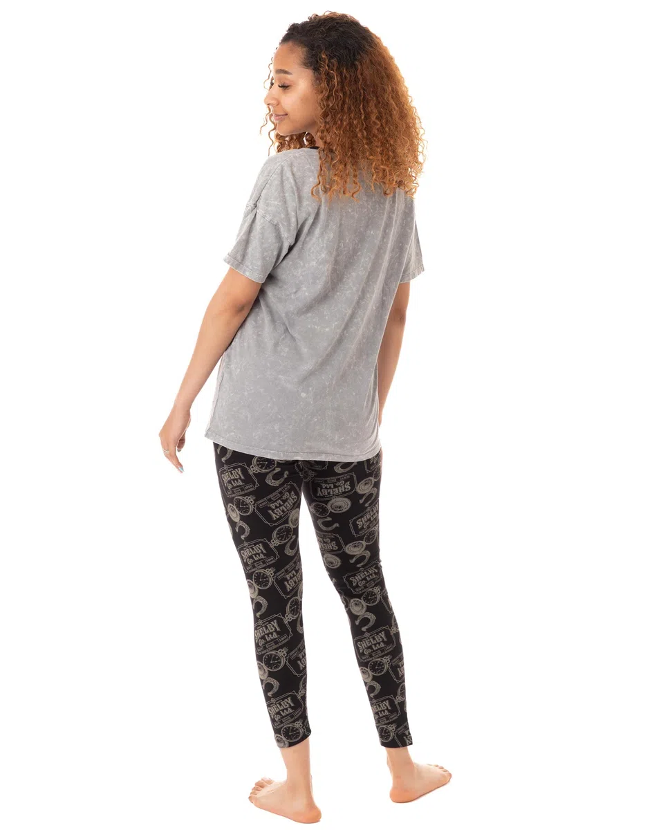 Peaky Blinders Pyjamas Femmes Mesdames T-Shirt & Leggings Bottoms PJ Ensemble