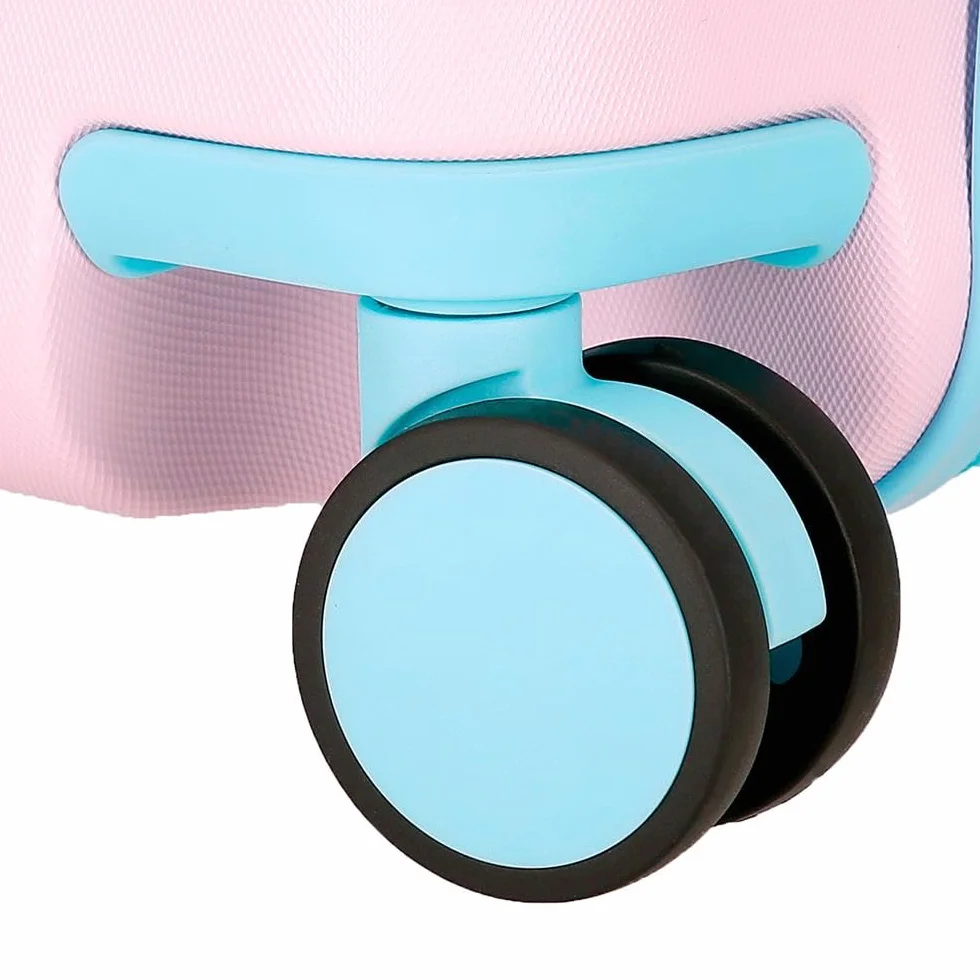 Roll Road Happy – Valise Enfant Rigide en ABS avec Fermeture à Combinaison Latérale, 4 Roues, Bagage à Main. Fabriquée en ABS, Un matériau Rigide et léger.