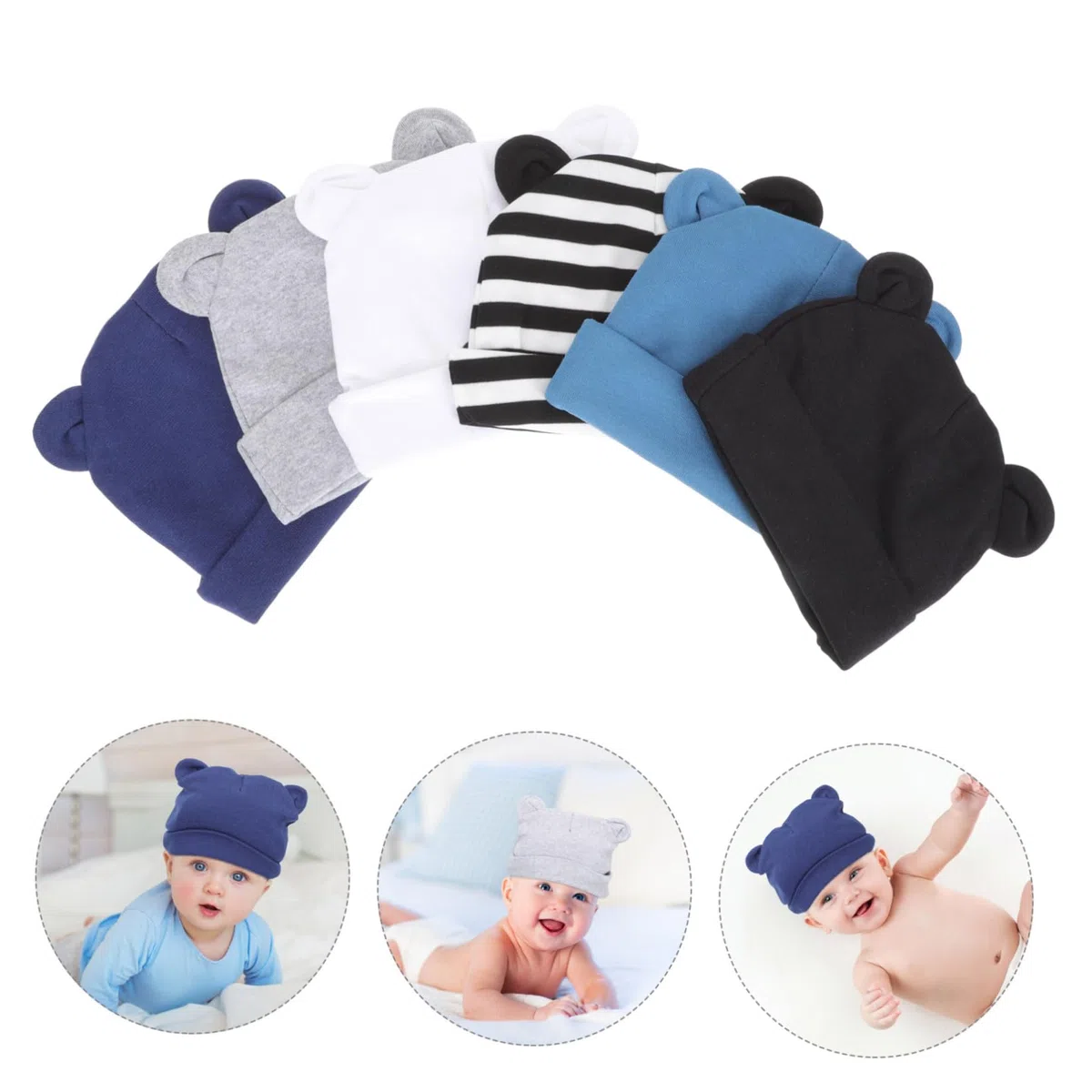 Bonnet Fœtal pour Enfants Chapeau Bébé Fille Chapeaux Bébé Garçon Nouveau-né Casquette Chaude Chapeau Hiver Chapeaux De Coton Nouveau-né en Coton