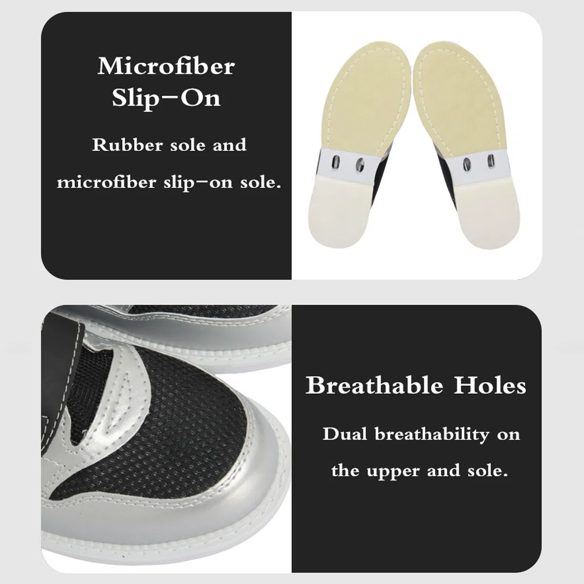 Chaussures De Bowling AntidéRapantes,Chaussures De Bowling,Chaussures De Bowling Large,Unisexe Chaussures De Bowling,LéGèRes,Confortables,Stabiliser,pour Droitiers Et Gauchers,Noir