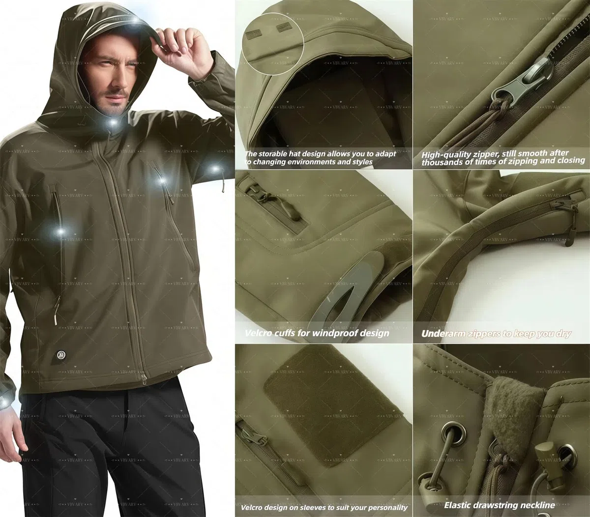 Hommes Tactique Uniformes Militaire Étanche Armée Combat Costume Ensembles Camouflage Softshell Veste Pantalon Chasse Vêtements