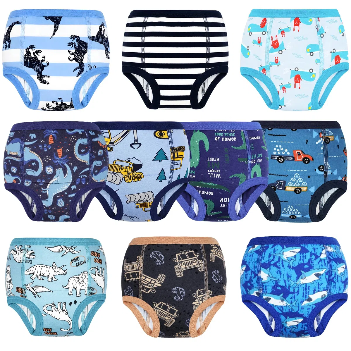 FLYISH DIRECT Culottes Apprentissage Propreté Garcon Coton, Lavable, 4 Ans