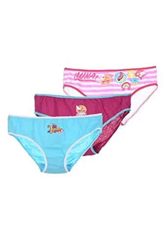 Boite de 3 culottes en coton fille ,multicouleurs ,9/10 ans