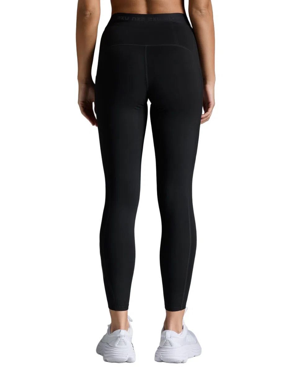 2XU Form Stash Collant de compression taille haute pour femme, vêtement de sport performant pour l'entraînement, récupération améliorée, noir/noir