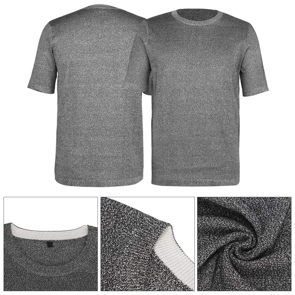 T-shirts protection de niveau 5, vêtements robustes résistants aux coupures, sécurité résistante aux coupures, chemises à manches courtes résistantes aux coupures, équipement de protection (XXL)