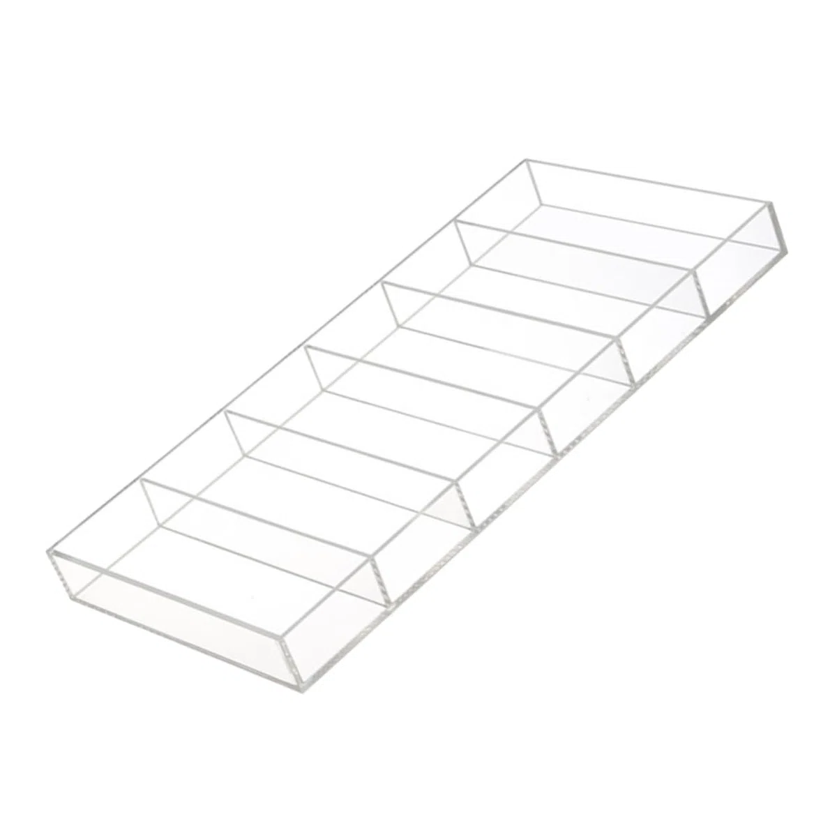 CHILDWEET 6grilles Boîte De Rangement Pour Lunettes De Soleil Transparent Avec Compartiments Support Affichage Multifonctionnel Pour Lunettes Et Accessoires Pour Magasins Et Usage