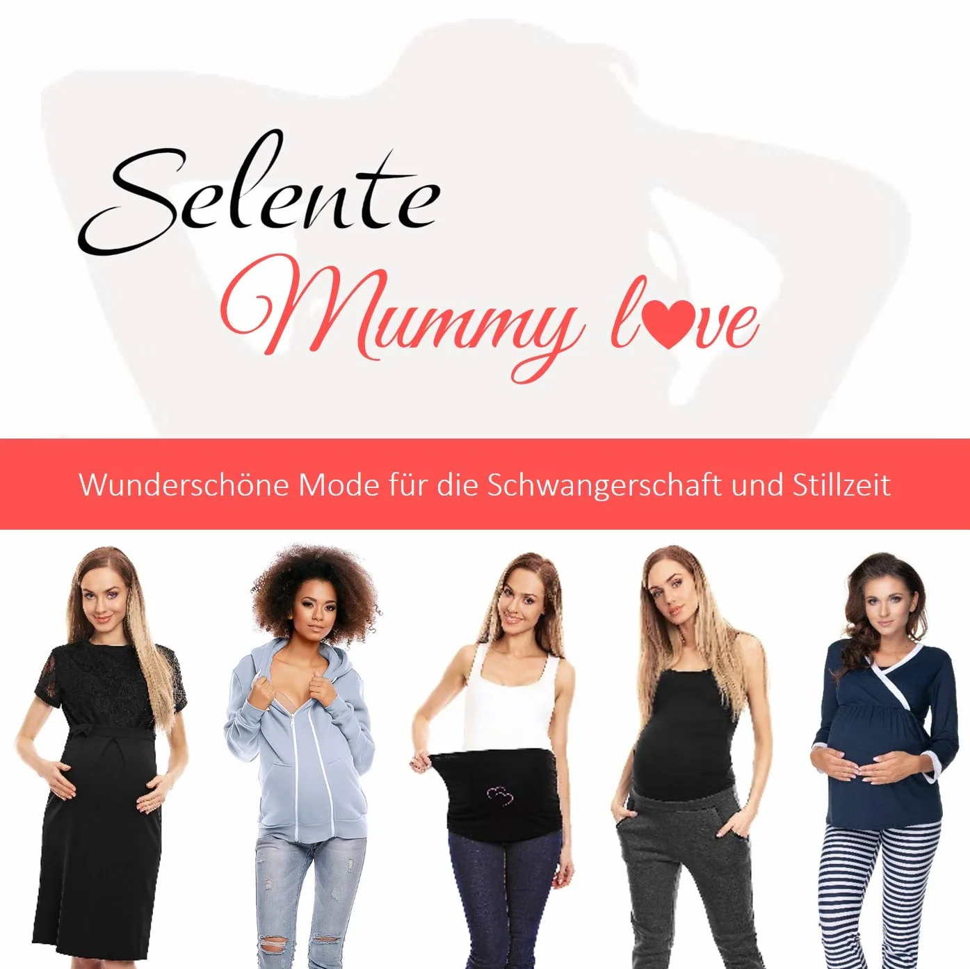 Selente Mummy Love - Confortable Soutien-Gorge/Bustier d'allaitement sans Armature (fabriqué en UE), Disponible dans Une Large Gamme de Tailles avec Un Filet de Lavage Exclusif.