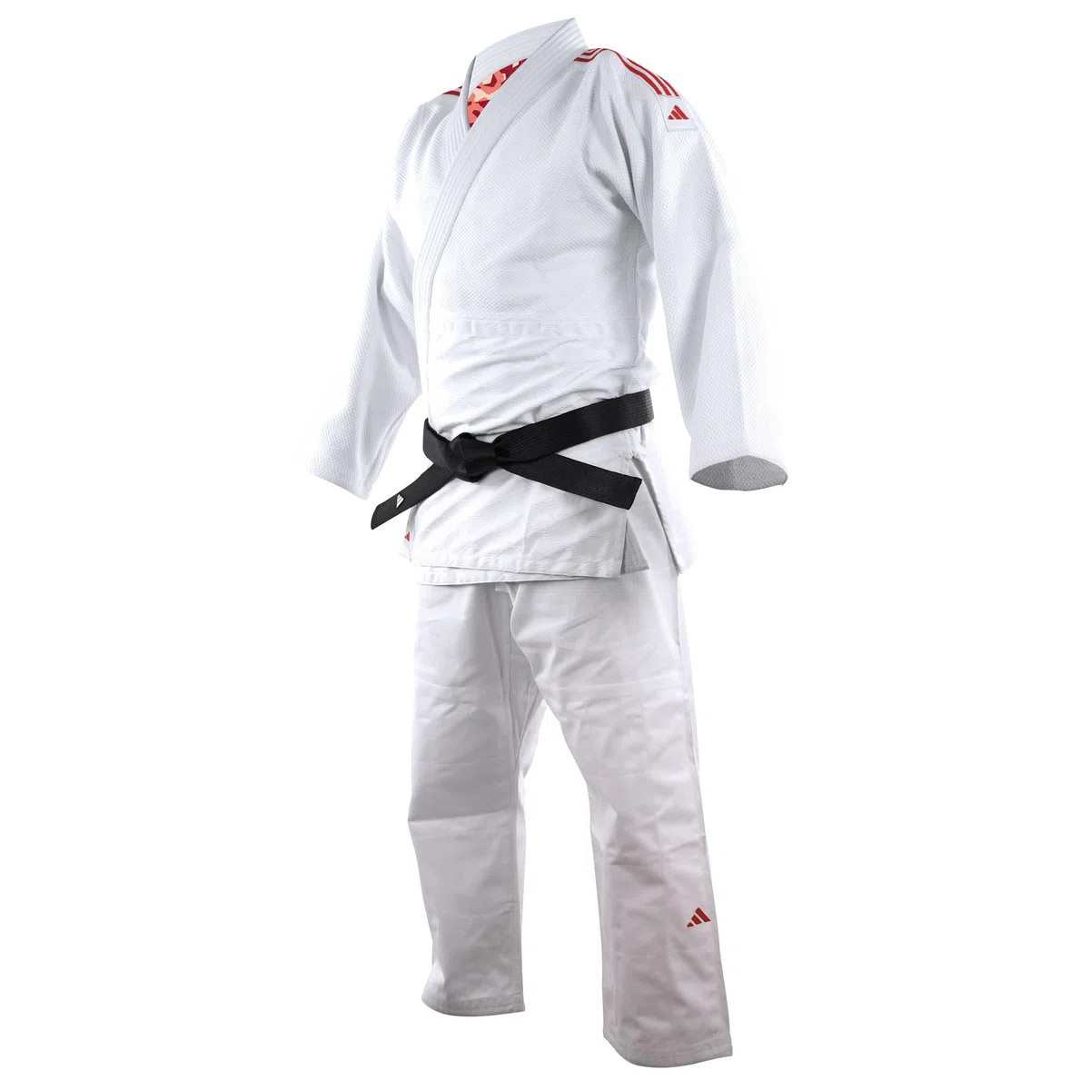 adidas Kimono de Judo Quest (Couleur : Blanc/Rouge - Taille : 175)