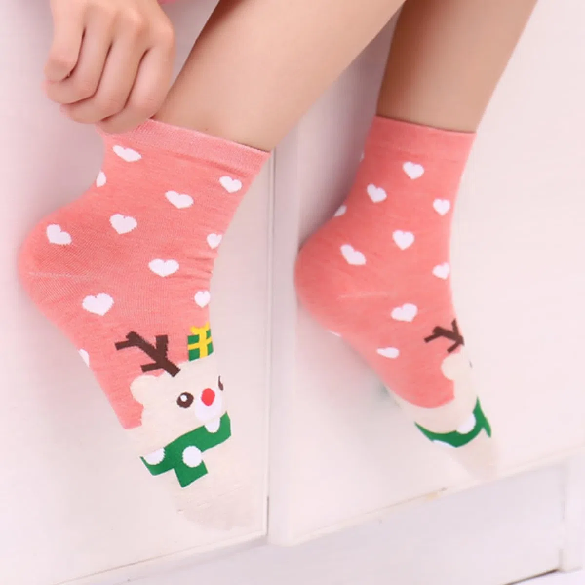 SHERCHPRY 15paires Chaussettes De Noël Douces Avec Motifs De Père Noël Et Renne Chaussettes -mollet Pour Femmes Pour Fêtes