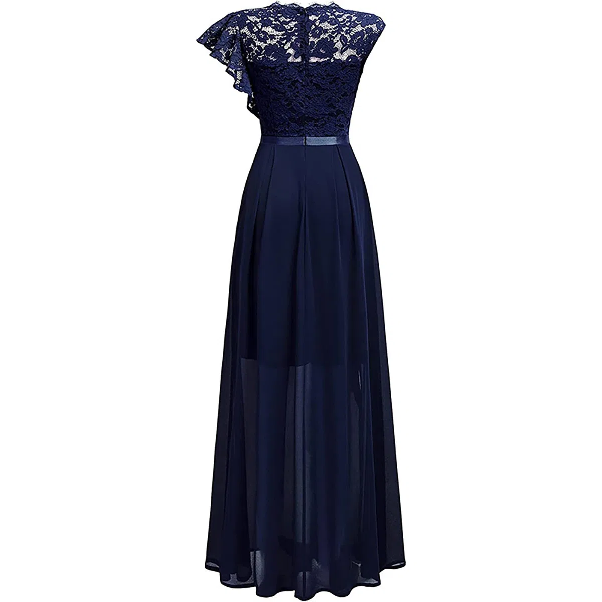 Générique Robe Femme Sexy Fendue Soirée Cocktail Longue Chic Élégante Mariage Cérémonie Col en V sans Manches Fête A41