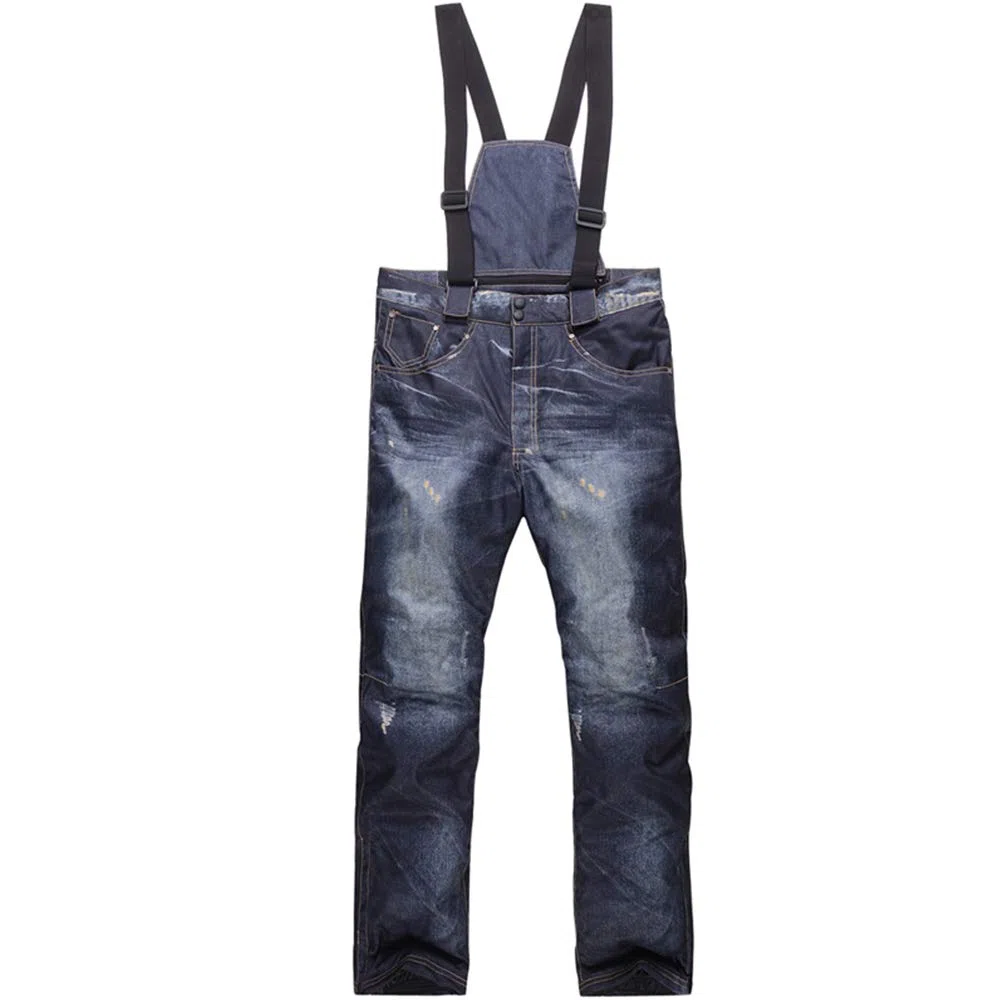 Casual Bretelles de Ski en Jean imperméable et Respirant pour Homme