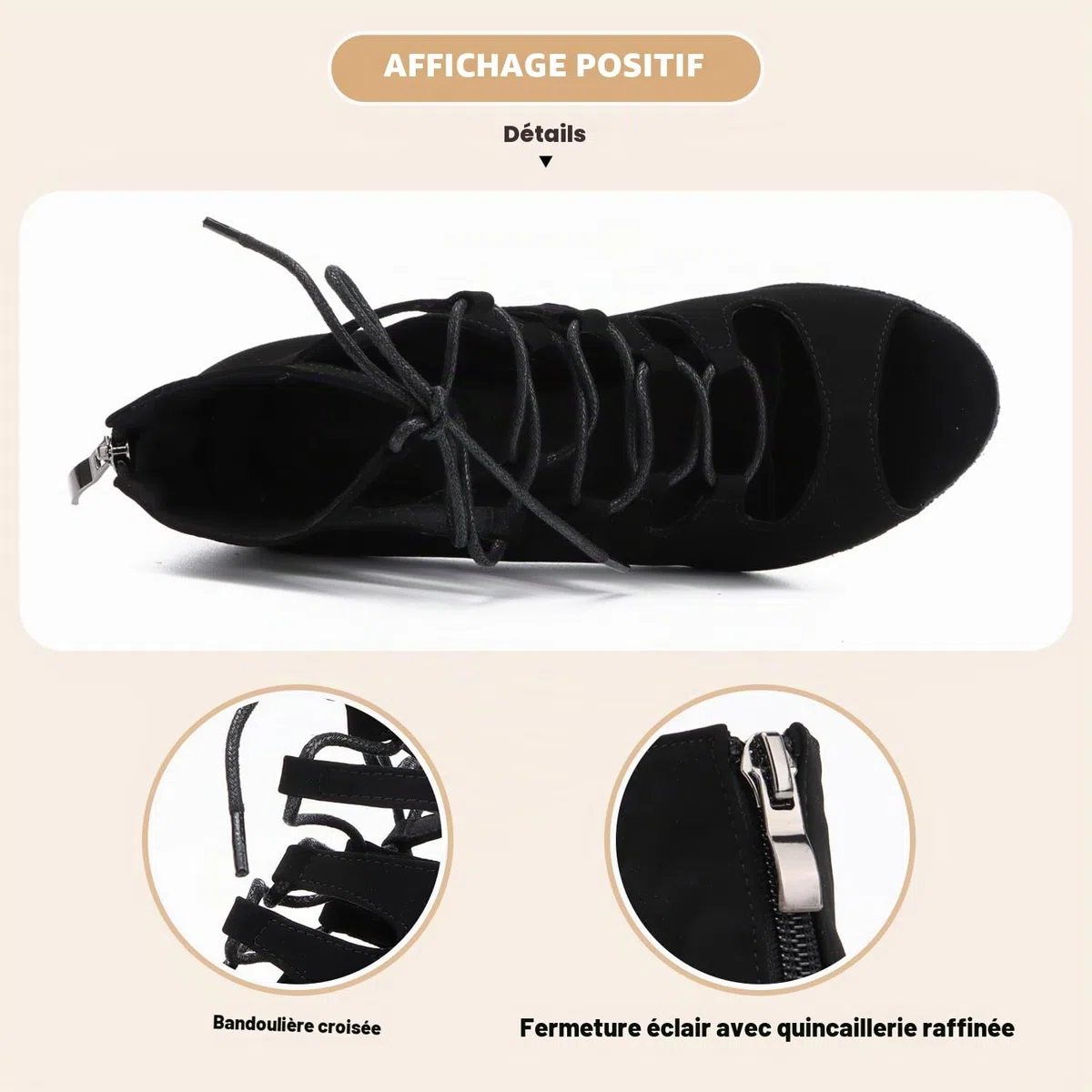 Chaussures de Danse Latine pour Femmes Salsa Bachata Zouk Tango Chaussures de Danse Sociale Danse de Salon 969