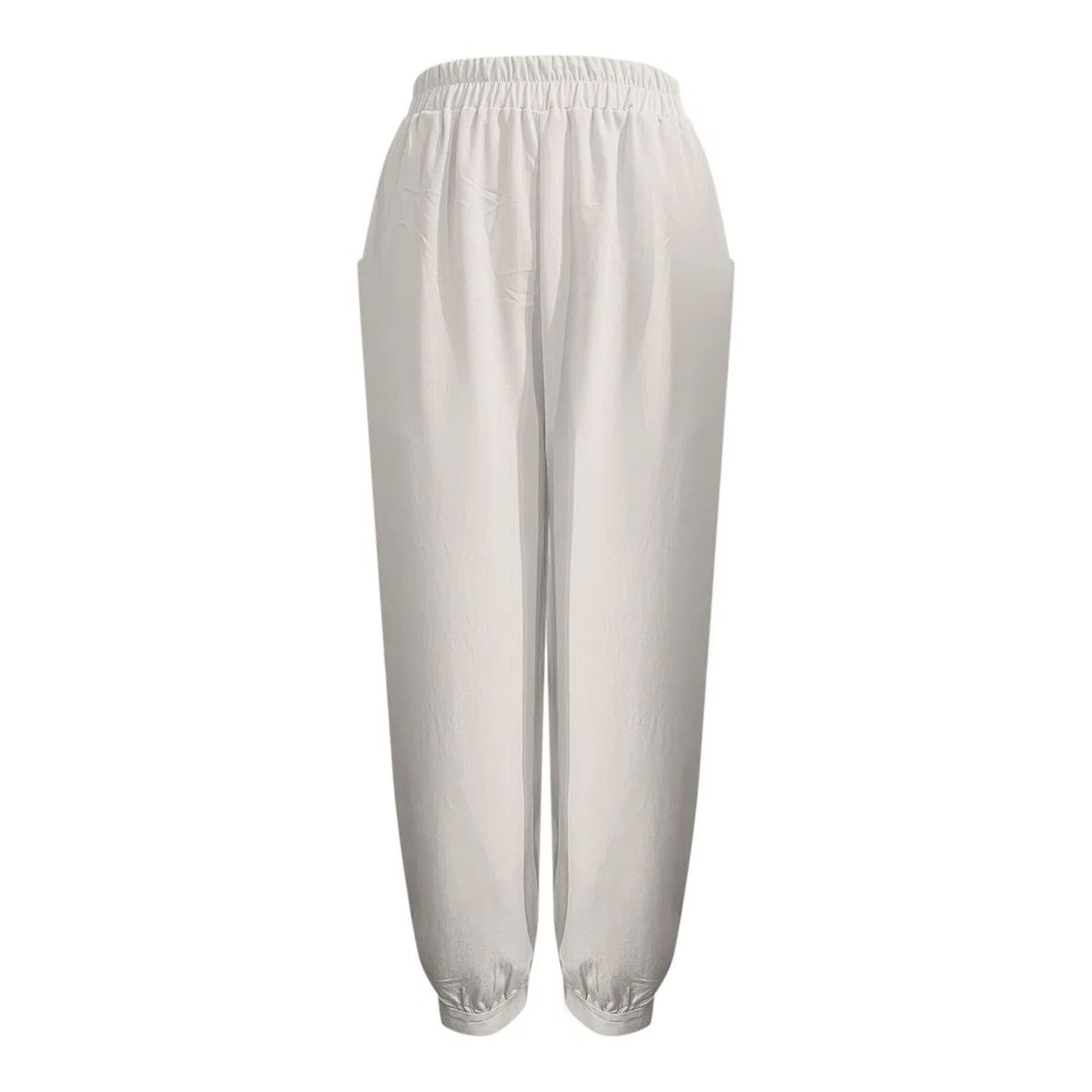 Cocila Pantalon Ete Femme Leger en Coton pour Femme Coupe Ample Et Décontractée Taille Élastique Style Sarouel De Plage D Ete Léger Fluide Travail Jogging Chic Large Grande Élastique Bas