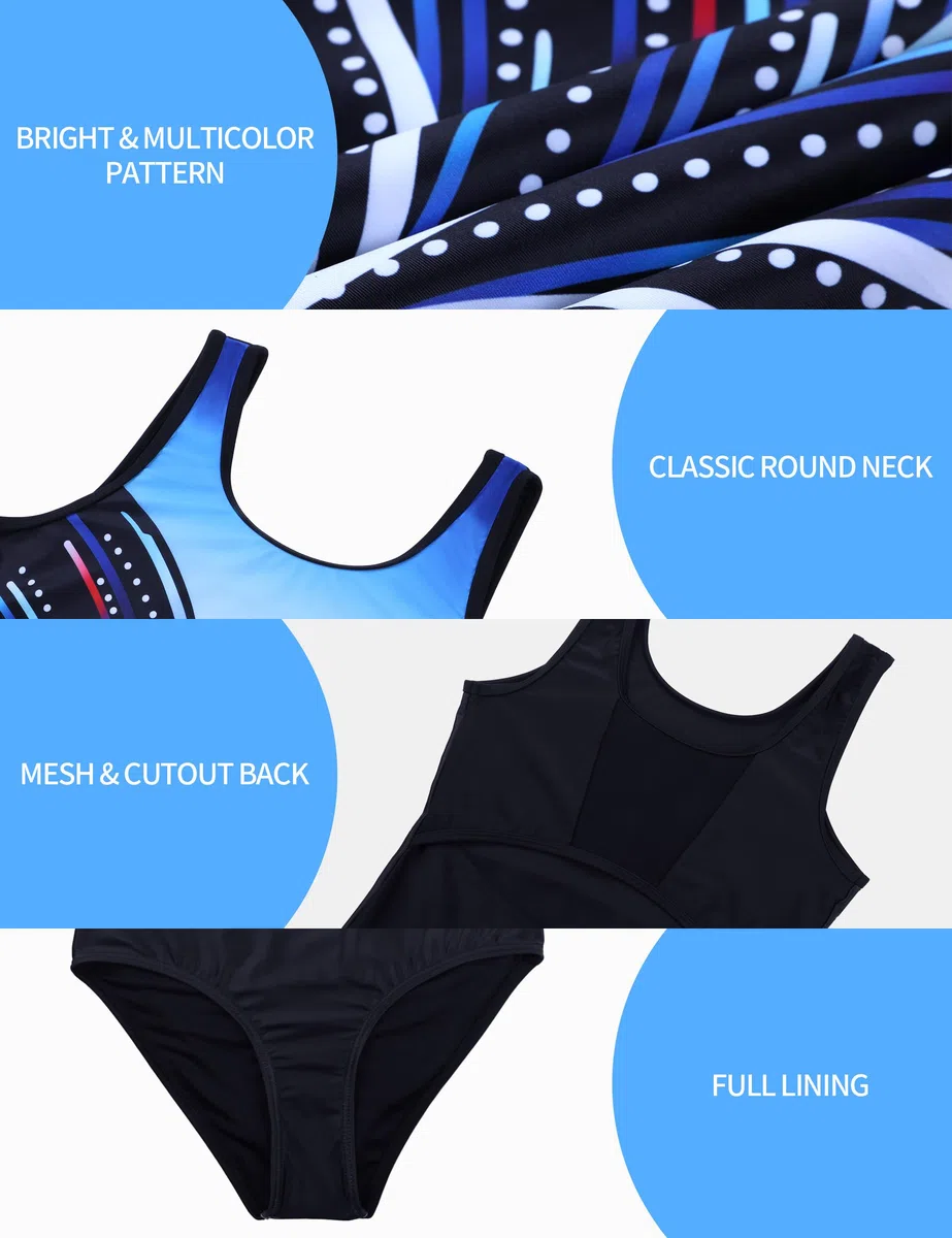 beautyin Justaucorps de gymnastique pour filles – Combinaison de danse – Vêtements de sport avec short