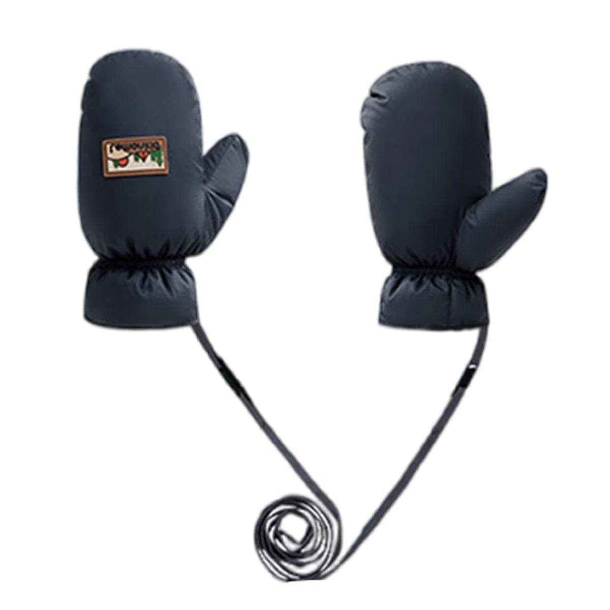 Moufles de ski d'hiver pour enfants avec doublure en polaire chaude, imperméables et coupe-vent, faciles à transporter pour garçons et filles