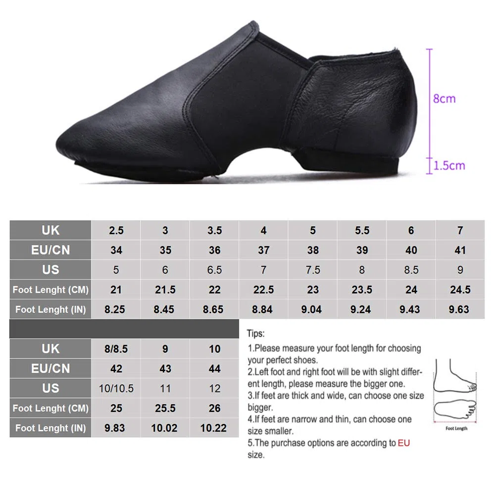 Chaussures de Danse Femme Cuir Latine Jazz Ballerine Basket Chausson Confort