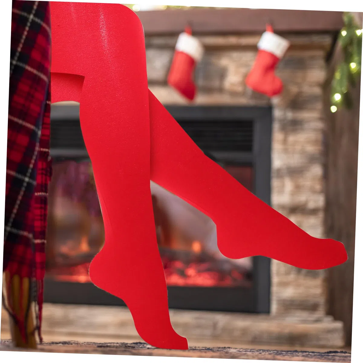 Homoyoyo Chaussettes Hautes de Noël Chaudes Jolis Bas Ravissants pour Filles Noël Chaussettes