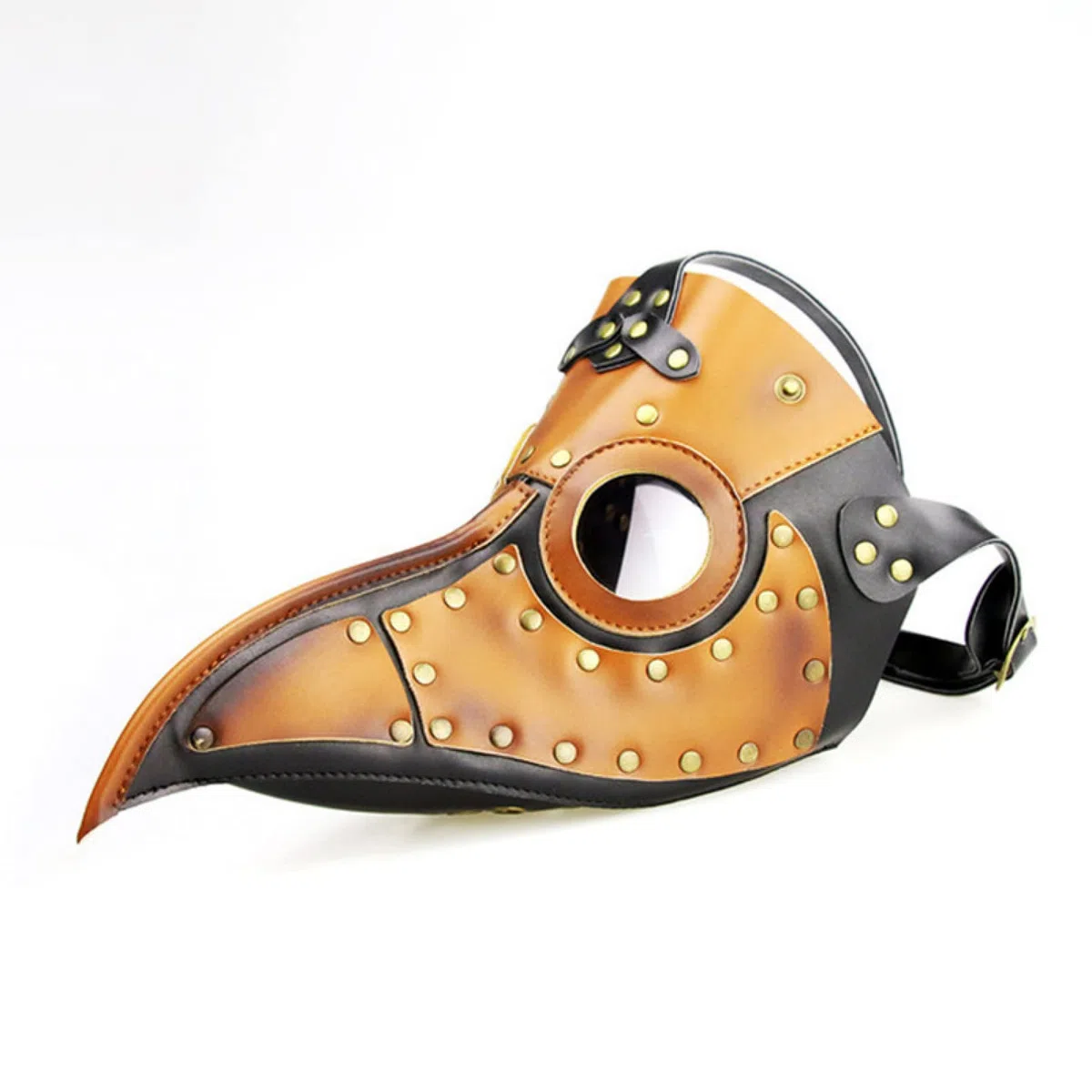 Masque d'Halloween pour homme et femme - Punk - Peste - Masque de corbeau - Unisexe - En polyuréthane