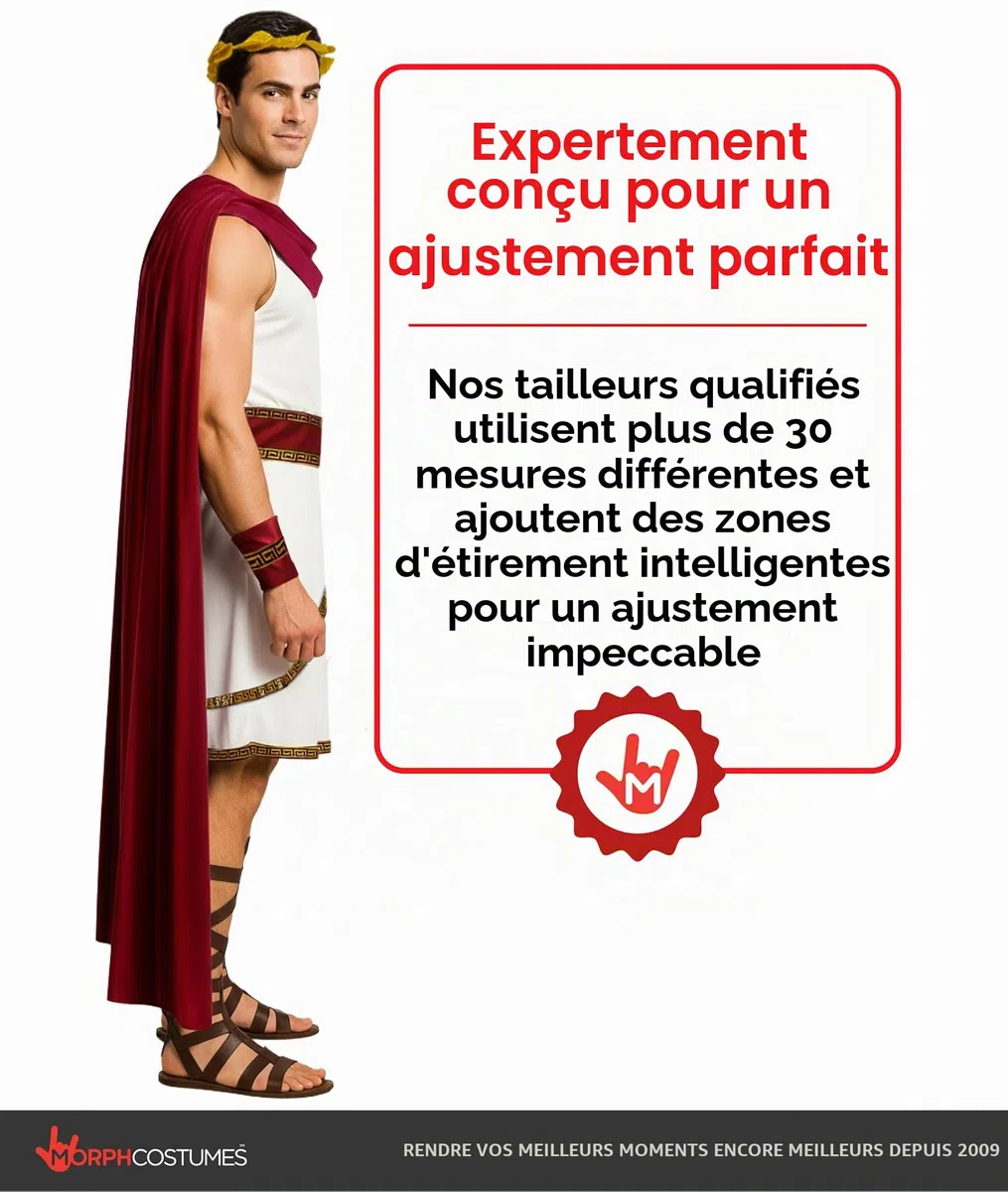 Morph Deguisement Dieu Grec Homme, Costume Antique Halloween Homme