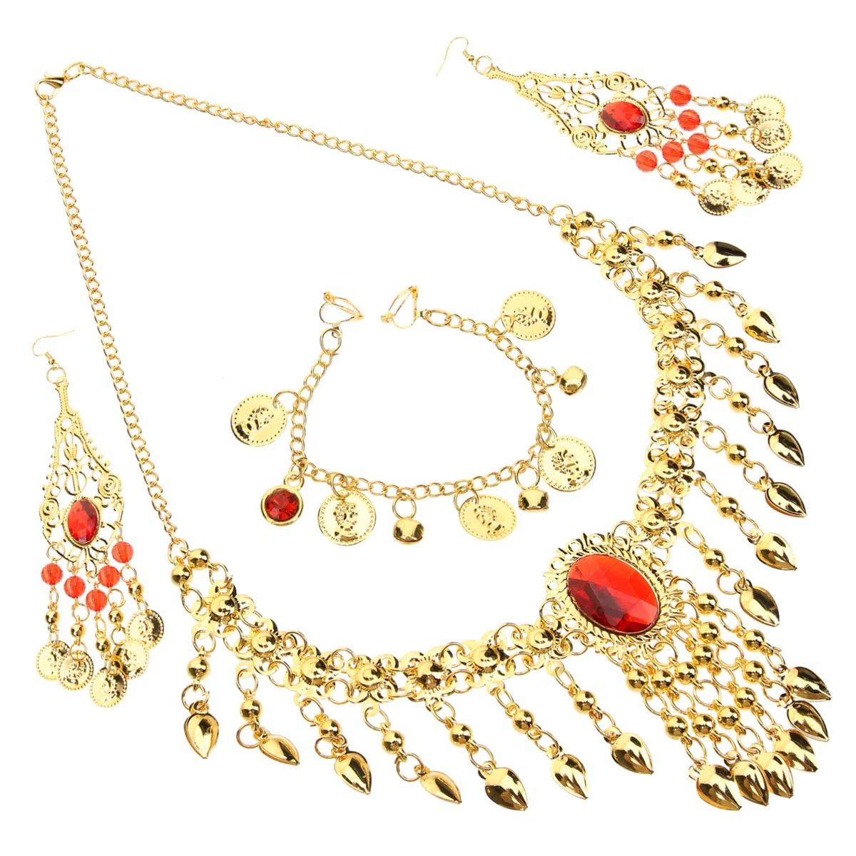 VALICLUD anneau de chaîne nez à oreille bijoux chaîne de ventre femmes cerceaux de nez colliers pour femmes boucles d'oreilles grappes de cils bruns alliage