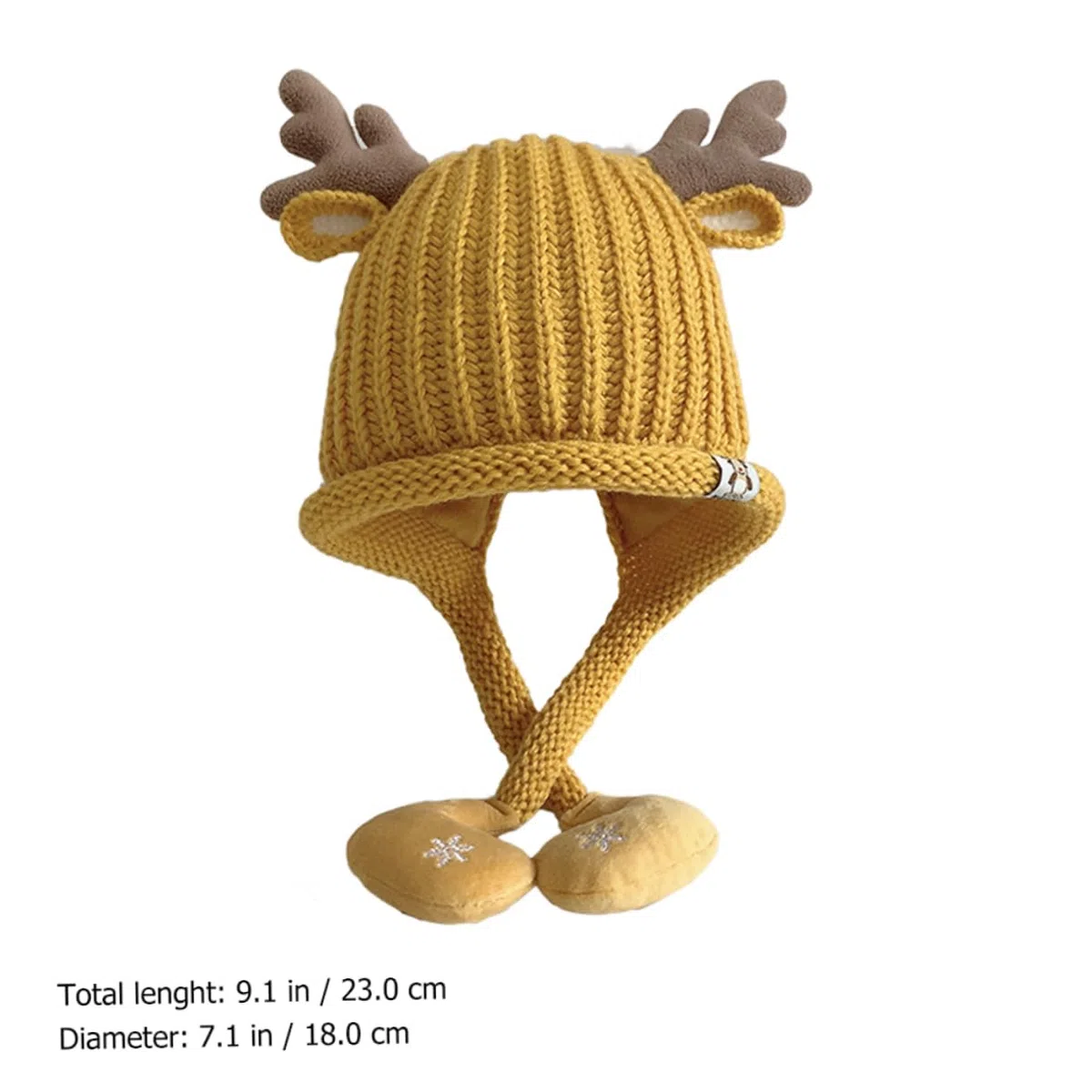 GALPADA 3 Pièces Bonnet Tricoté Bonnet De Noel en Tricot Chapeaux d'hiver pour Enfants Chaud Enfant Casquette De Noël pour Enfants De Noël Acrylique Nouveau Née Wapiti Pull