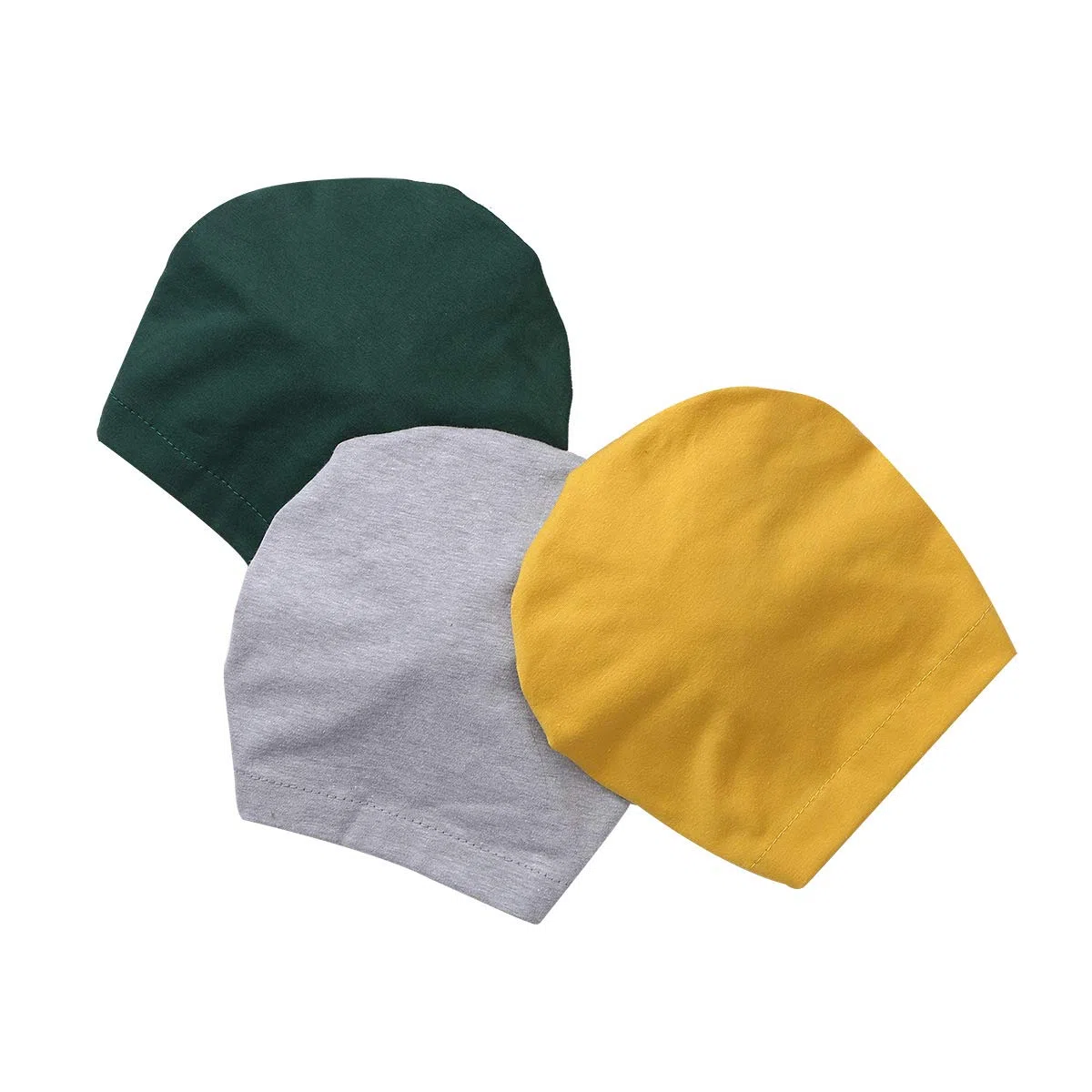 Oyolan Set de 3 Bonnet Turban Bébé Fille Garçon Bonnet Naissance Coton Doux Nouveau-Né Indien Bandeau Turban Noeud Bonnet Hôpital Accessoire Photographie