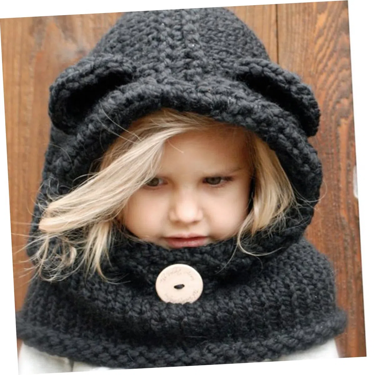 SHERCHPRY Lot de 2 chapeaux avec écharpe pour enfant Bonnet tricoté en laine Bonnet en laine Bonnet en laine Bonnet en laine