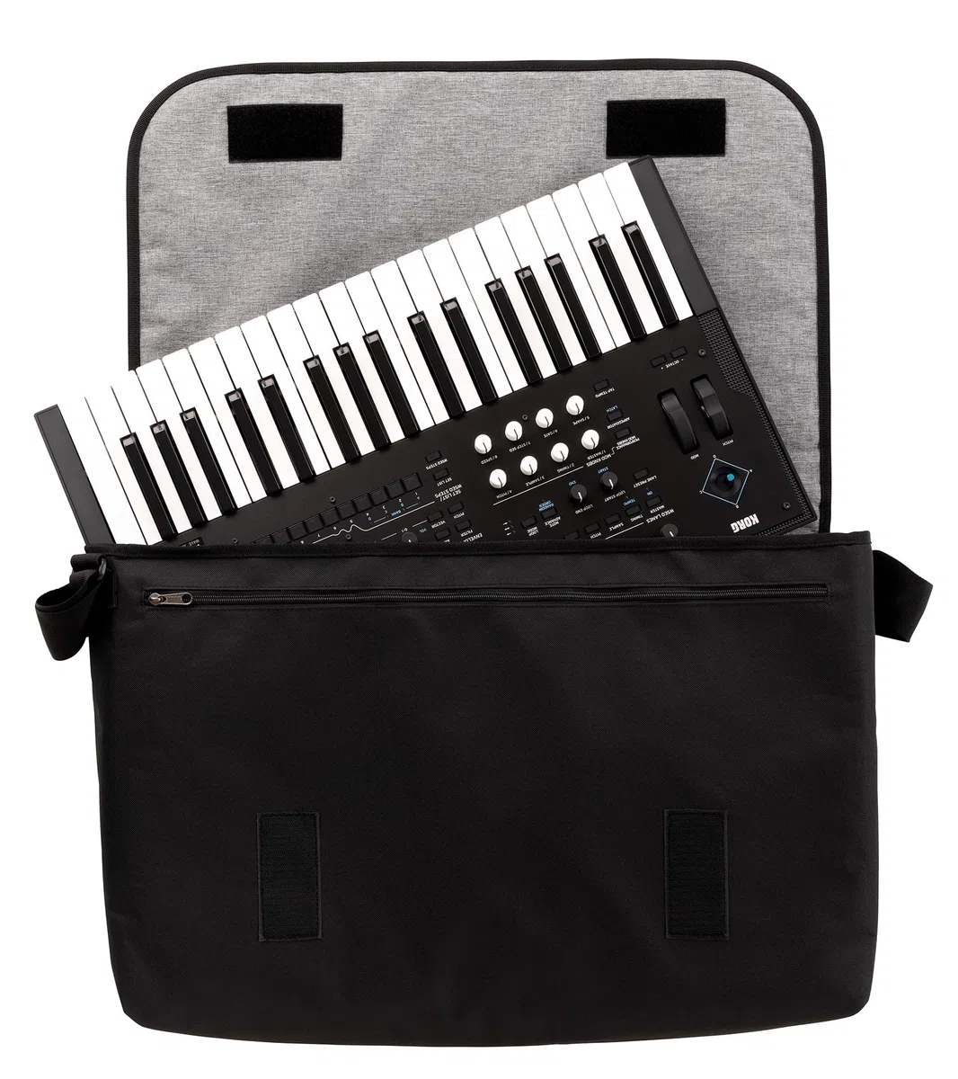 Sequenz - Étui de transport multifonction pour équipement de taille moyenne tels que : Korg Wavestate, Opsix, Modwave, Minilogue – Gris/Noir
