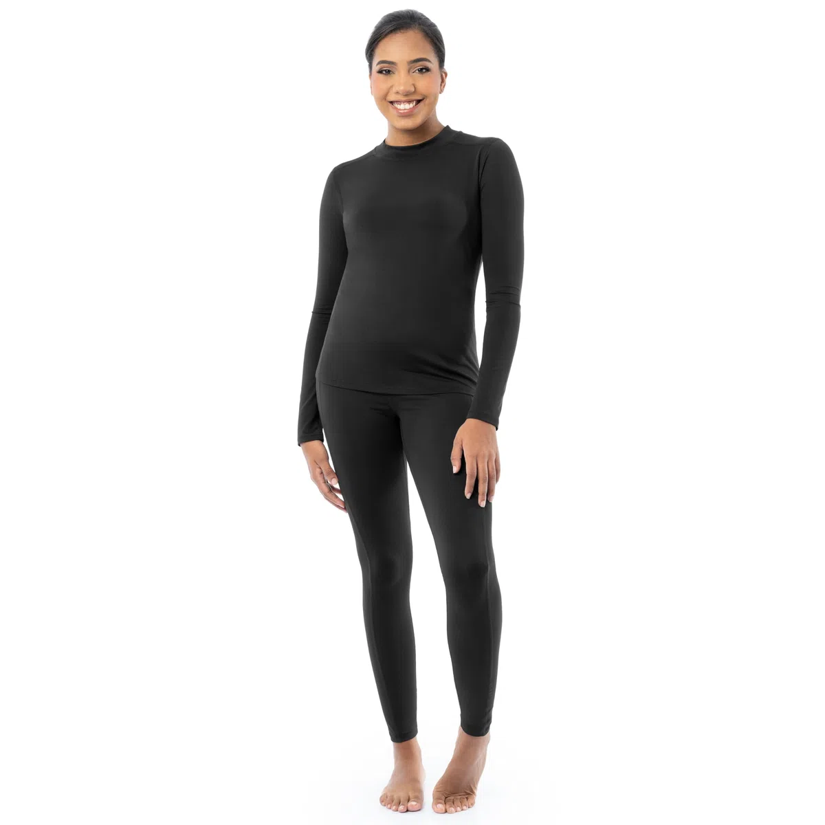 Fruit of the Loom High Neck Top and Legging Thermal Set Jeu de Couches de Base Femme