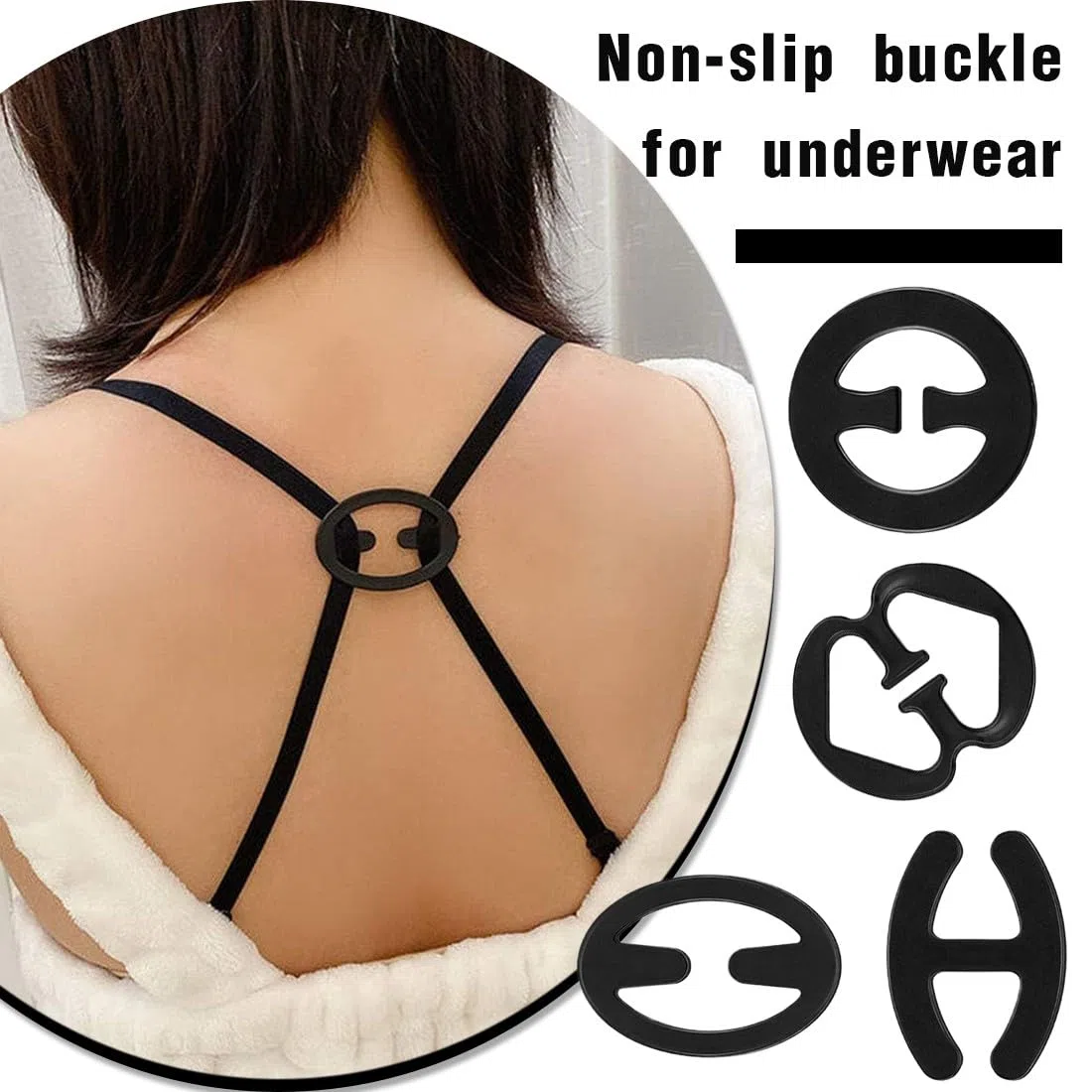 16 Clips Attache Soutien-Gorge Antidérapants pour Dos Nageur : Boucle en Plastique, Bretelles et Sangles de Soutien-Gorge pour Débardeurs. Fixez votre soutien-gorge, sans les renouveler !