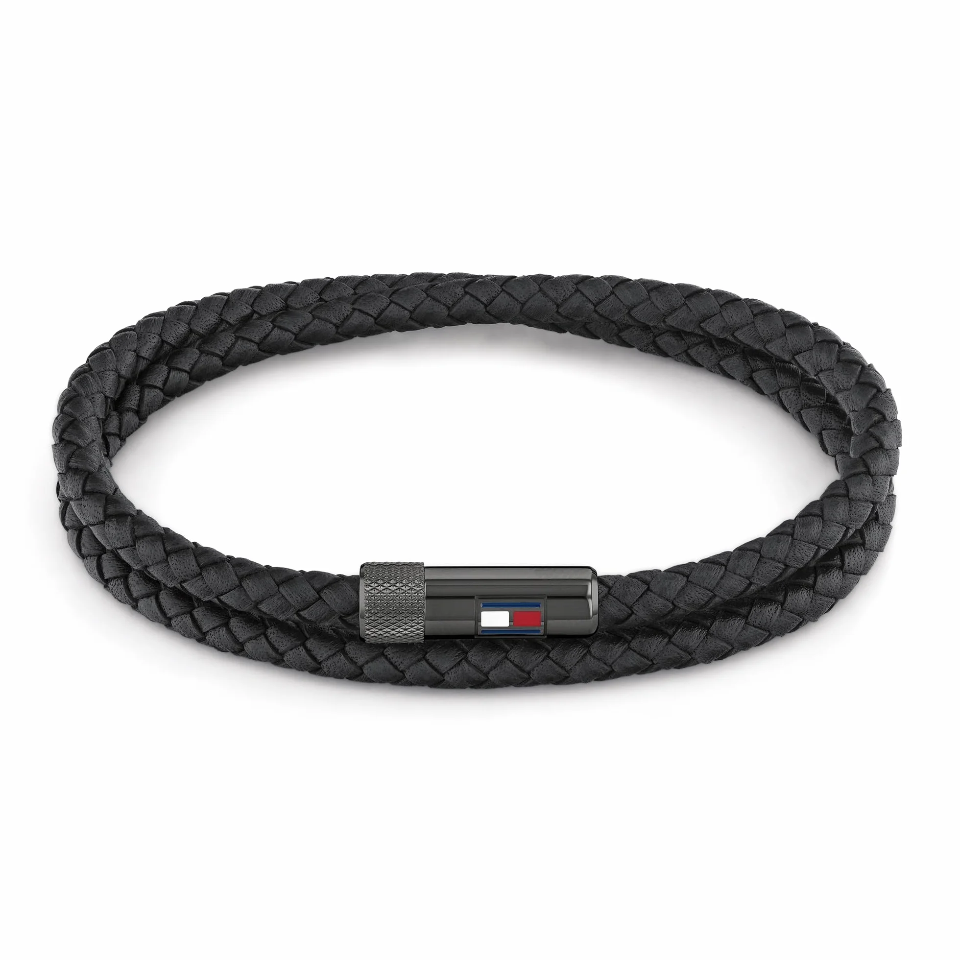 Tommy Hilfiger Jewelry Bracelet en cuir pour Homme avec fermeture magnétique
