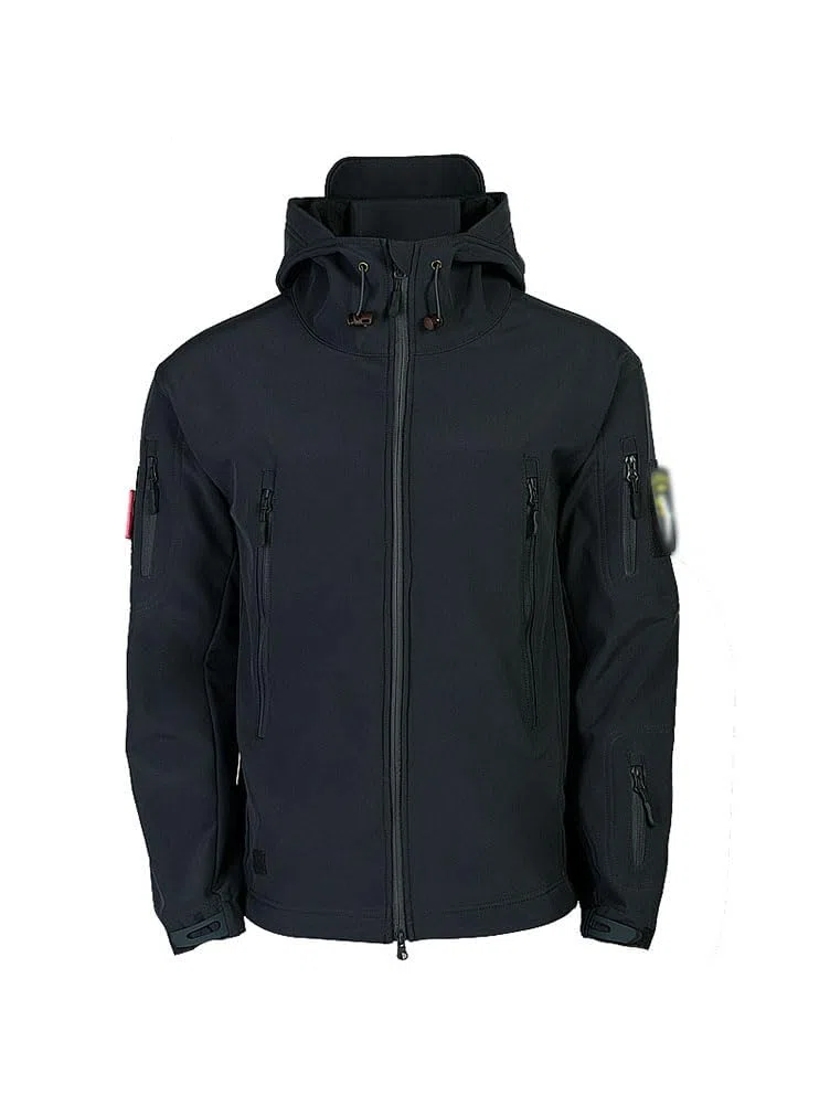Homme 2 Pièces Tactique de Costume Vêtements Chaud Veste Impermeable Manteau Hiver Uniforme Militaire Tenue Blouson de Combat et Cargo Pantalon pour Camping