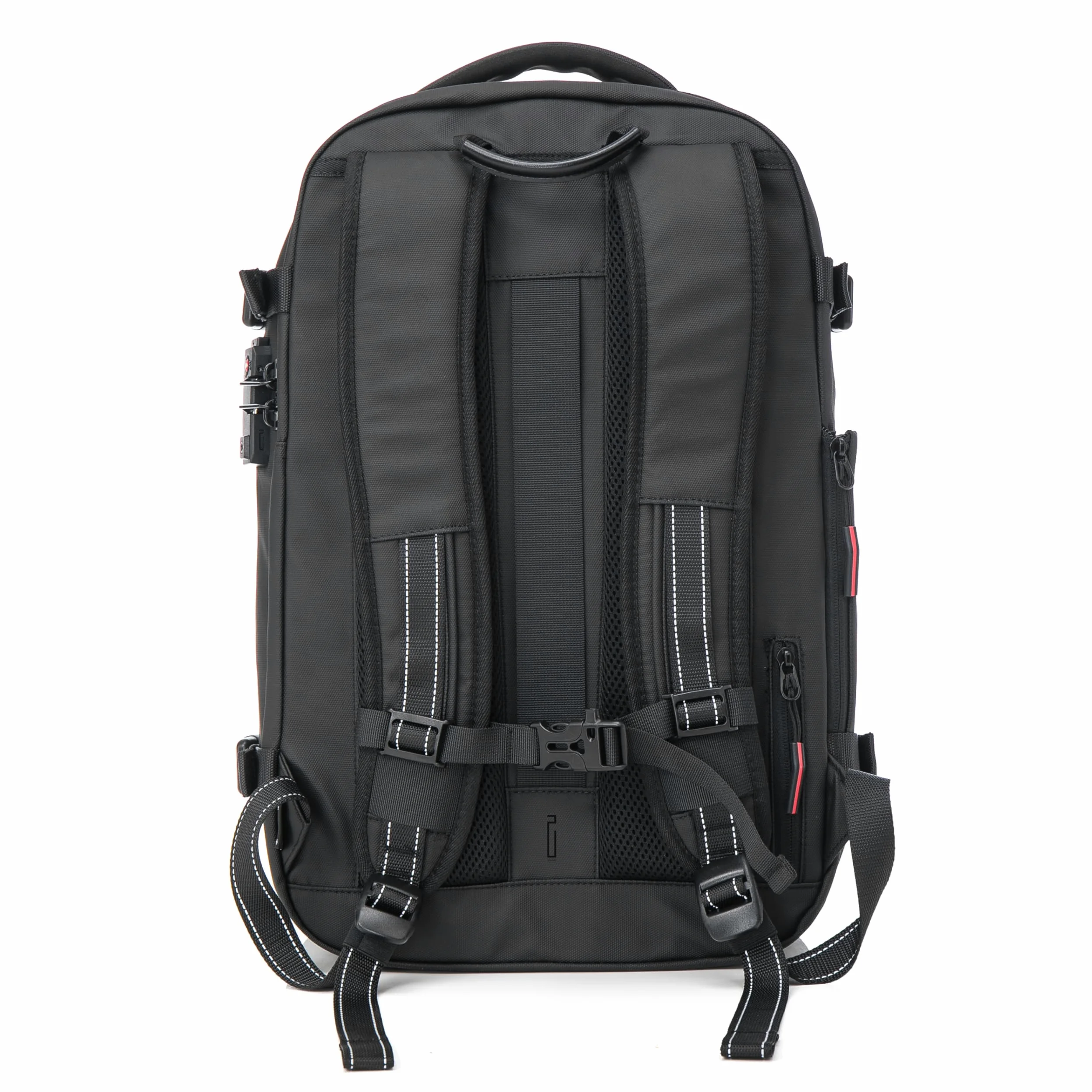 CELIMS - Sac à Dos de Voyage Sous Vide avec Pompe | Format Valise Cabine 55x35x25 & 55x40x20 | Sac Voyage Ordinateur Portable 17 Pouces | Serrure TSA | Extensible | Imperméable | Noir