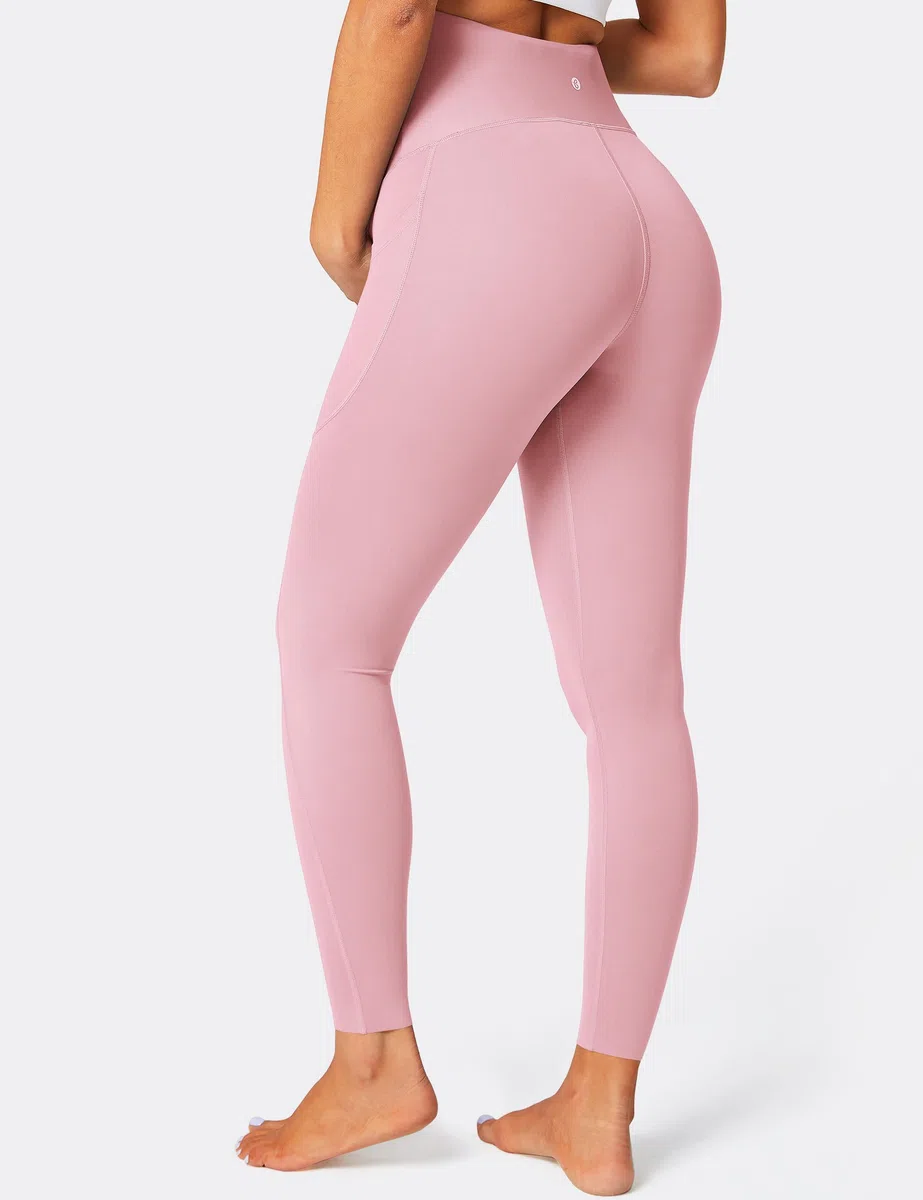 BAYDI Nudi Legging de grossesse pour femme avec poches, opaque, long, taille haute, doux et élastique