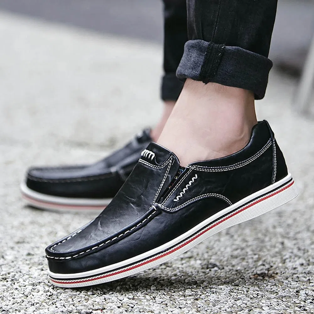 Mocassins de Conduite Décontractés pour Hommes Business Brogue Chaussures Confort Sport Walking Light Moccasin