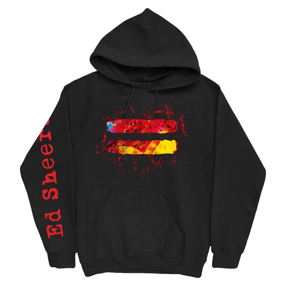 Ed Sheeran Sweat-Shirt À Capuche Equals Logo Nouveau Officiel Homme Noir