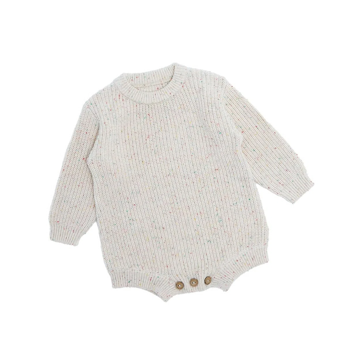 Générique Pull tricoté Fil de Coton Doux Rapide