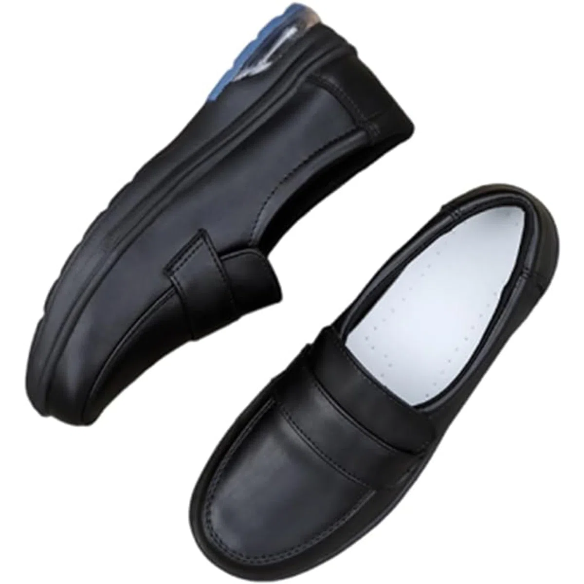 Women's Comfortable Working Nurse Shoes, Plus Size Slip-on Casual, Breathable Leather, Slip Resistant, Waterproof Walking, Orthotic Shoes