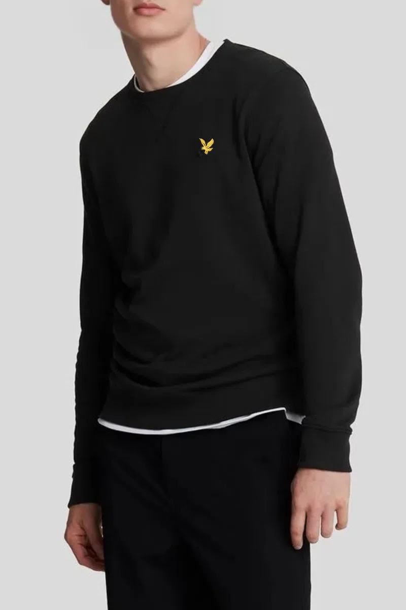 Lyle & Scott Hommes Sweat-Shirt Délavé Col Ras du Cou