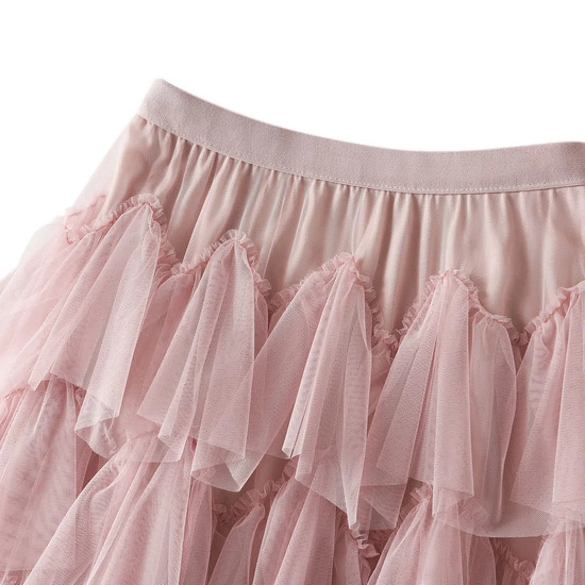 Cocila Jupes De Sapin NoëL Une Ligne PlisséE Longue à Volants Mollet Longueur en Mousseline Soie Taille Haute Bulle Tutu Rose Adulte Tutu Blanc Jupes Tulle Noir Black Skirt Rouge Fille Rose Femmes